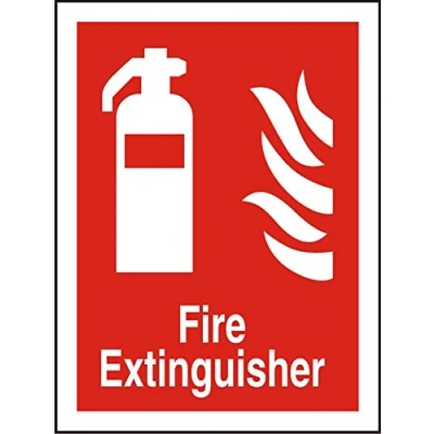 Image of Seco Fire Extinguisher &amp; Sign, 200mm x 300mm 1mm Semi Rigid Plastic