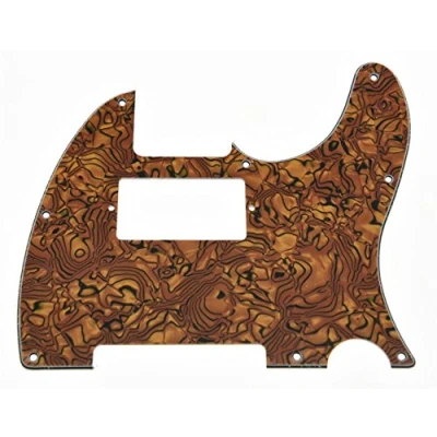 Image of KAISH 8 Hole Tele Guitar Humbucker Pick Guard TL Pickguard for Telecaster/Tele Made in USA/Mexico Tiger Stripe