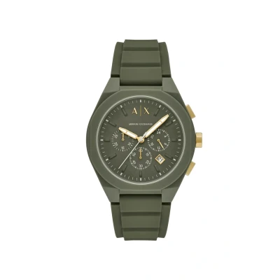 Image of ARMANI EXCHANGE Men&#039;s Analog Quartz Watch with Silicone Strap AX4169