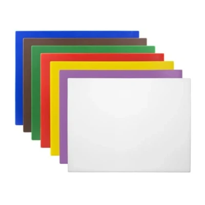 Image of Hygiplas Low Density Chopping Board Set Large 600x450x10mm (Pack of 7)