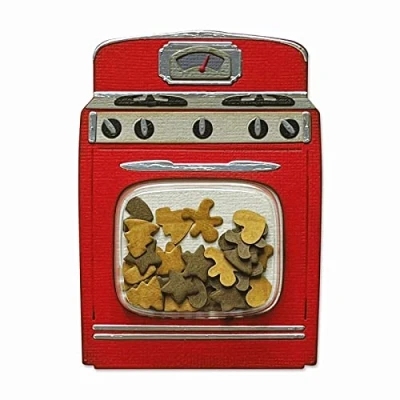 Image of Sizzix Thinlits Die Set 12PK Retro Oven by Tim Holtz, 665586, Multicolour, One Size