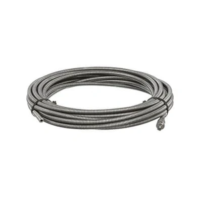 Image of RIDGID 62260 Model C6 Sink Cable with Male Coupling for K45 Machine and K 50 Sectional Machine, 10mm x 10.7m