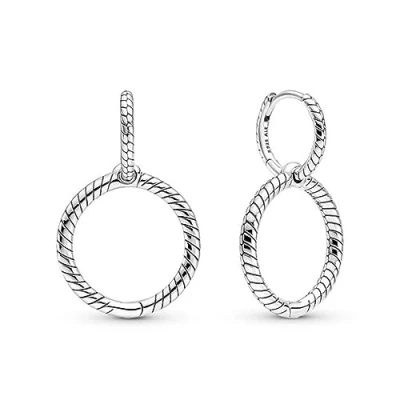 Image of Pendientes Pandora Moments 299562C00 aro doble