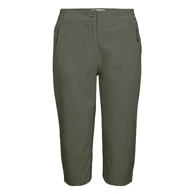 Image of Killtec KOS 159 WMN PNTS 38457 000 Women&#039;s Functional Capri Trousers Olive Size 46