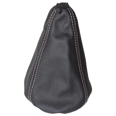 Image of The Tuning Shop Ltd Gear Gaiter Compatible with Citroen Xsara Picasso Leather White Stitching