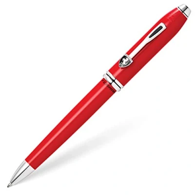 Image of Cross Ferrari Townsend Ballpoint Pen Corsa Rose/Rhodium