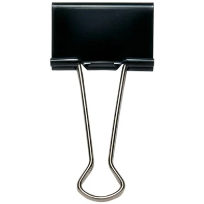 Image of Rapesco 19mm Foldback Clip Black (Pack of 10, 10 Pieces each)