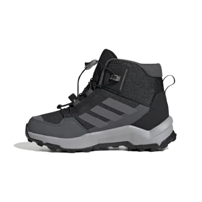 Image of Adidas Terrex AX4R MID Unisex Hightop trainers for kids, Size: 1.5, Black/grefou/grey six shoes