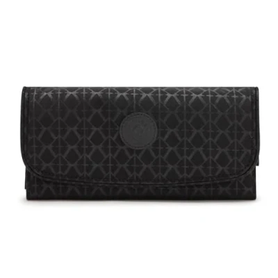 Image of Kipling MONEY LAND Large Wallet, Signature Emb (Black)