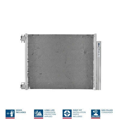 Image of 921001829R, 921002969R, 921004063R, 921008540R Condenser NISSENS 941060 with dryer Aluminium 565mm R1234yf RENAULT: Kangoo III