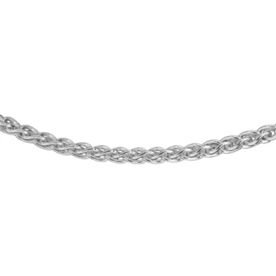 Image of Tuscany Silver Women&#039;s Sterling Spiga Chain Necklace of 46cm/18&quot;