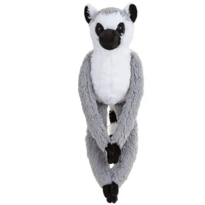 Image of VFM Hanging Lemur 50cm Plush Lifelike Toy With Hook and Loop Hands Cuddle Crew