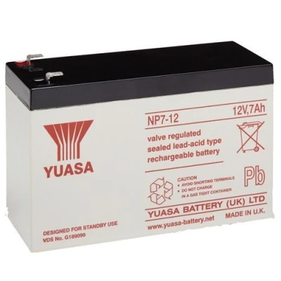Image of YUASA 12V 7AH ELEC TOY CAR, ALARM, UPS BATTERY NP7 12