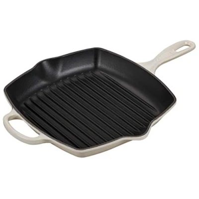 Image of Le Creuset Signature Meringue Cast Iron 26cm Square Grillit