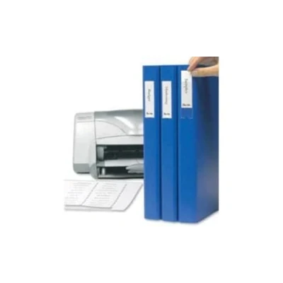 Image of 3L Label Holders Polypropylene Self adhesive with Printable Insert Cards 35x75mm Ref 10321 [Pack of 48]