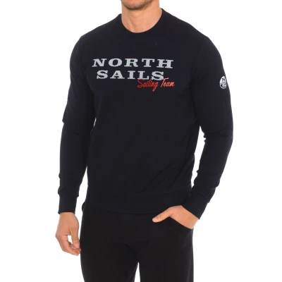 Image of North Sails Mens Long sleeved crew neck sweatshirt 9022970 men Blue Size Small