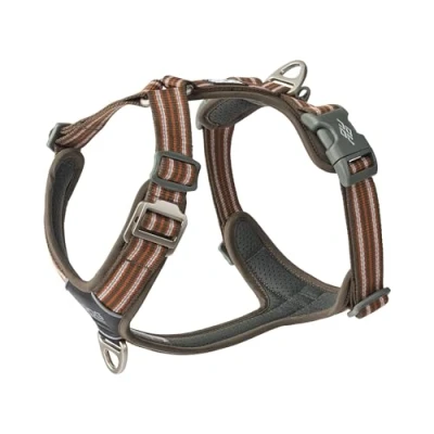 Image of Dog Copenhagen Comfort Walk Air 3.0 Harness Adjustable, Reflective Stain and Water Repellent, Mocca, M