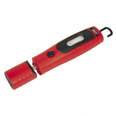 Image of Sealey Led3602R Rechargeable 360? Inspection Lamp 7 SMD + 3W Led Red Lithium Ion