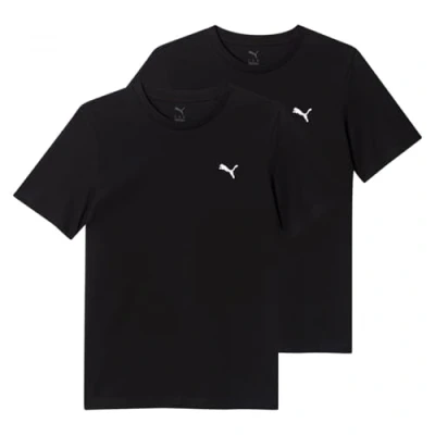 Image of Puma ESS LOGO TEE 2 PACK Basic Tshirt, Men&#039;s, Size: 4XL, Black