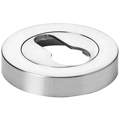 Image of Excel Architectural DH3643 SQ Square Euro Profile Escutcheon Set, Satin Nickel
