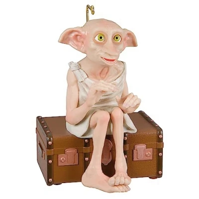 Image of Hallmark Keepsake Christmas Ornament 2023, Harry Potter Ornament, Dobby The House Elf with Sound and Motion, Gifts for Fans