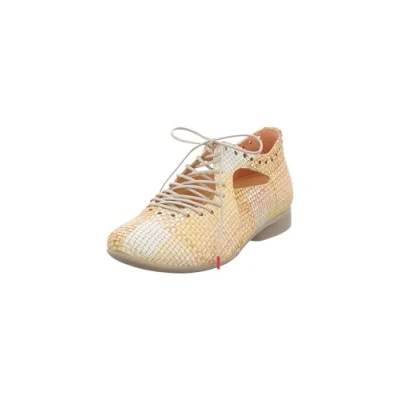 Image of Think! Damen GUAD2 chromfrei gegerbte nachhaltige Halbschuhe, Sand 9010