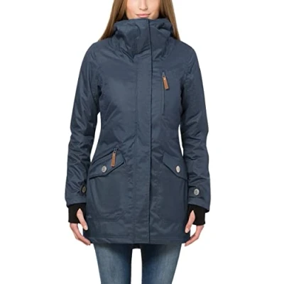 Image of Berydale Womens Bd100 Jacket, Navy Blue Lined Winter Parka, S UK