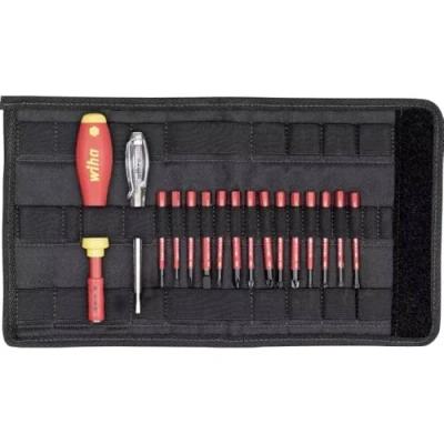 Image of Wiha 2831T16 slimVario Starter Set, Red/Yellow, (WHA 36068)