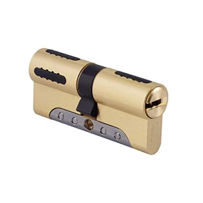 Image of IFAM WX1000 High Security Cylinder, Model 3030L, Exterior Door Lock, Anti Shatter Protection, Drill, Antibumping, Includes 5 Keys, Nickel Color