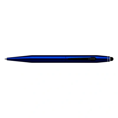 Image of CROSS Tech2 Metallic Blue Ballpoint Pen with Stylus incl. Premium Gift Box Refillable Medium Ballpen