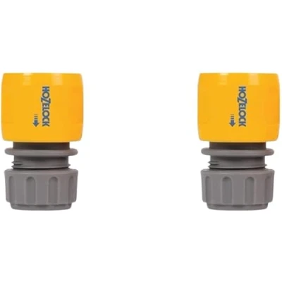 Image of HOZELOCK Inlet Adaptor Connector, Hose end for Garden &amp; Faucet Connections. (12.5mm 15mm) Pack of 2)