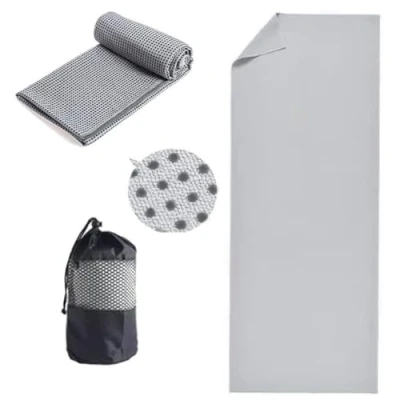 Image of Oaygat Yoga Mat Towel Non Slip Hot 24&quot; x72&quot; Quick Dry Fitness Blanket Cloth Sweat Absorbent with Grip Dot Washable Mesh Carry Bag