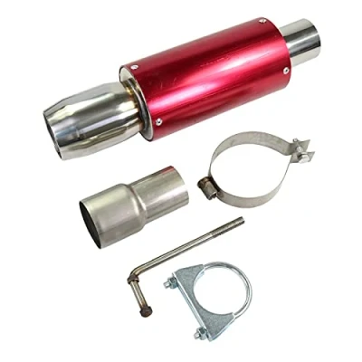 Image of NEW PERFORMANCE EXHAUST MUFFLER BACK BOX SINGLE TIP STAINLESS STEEL