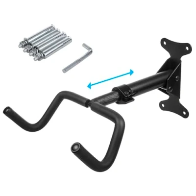 Image of Maclean Bicycle Bike Stand Wall Mount Holder Garage Steel Storage Hook Adjustable 30kg