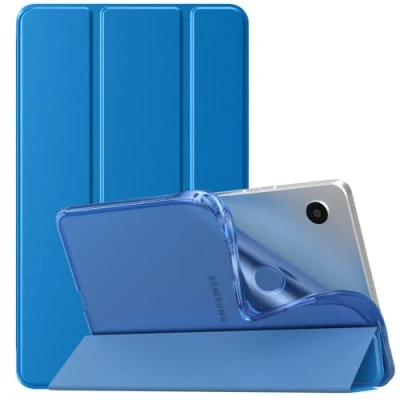 Image of TiMOVO Case for Samsung Galaxy Tab A9 8.7 Inch 2023, Slim Soft TPU Translucent Frosted Back Protective Cover All New 8.7&quot; Tablet SM X110/X115/X117, Gentian Blue