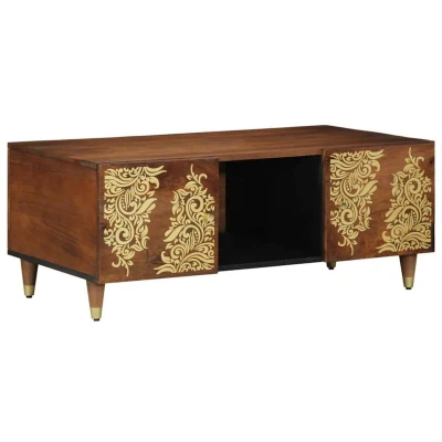 Image of vidaXL Coffee Table 100x54x40 cm Solid Mango Wood