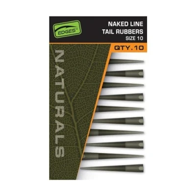 Image of Fox Naturals Naked Line Tail Rubbers Size 10 (10 pieces) Terminal tackle