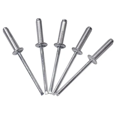 Image of (Pack of 400 pcs) Blind Rivets 4.0 x 16 mm, Dome Head Open Type, DIN 7337, Aluminum Rivet and Steel Mandrel, Pop (400, mm)