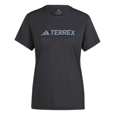 Image of adidas Women&#039;s Terrex Multi Climacool Logo Tech T Shirt, Black, XS