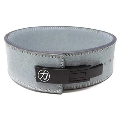 Image of Strength Shop 10mm Lever Belt Grey IPF Approved (Small)