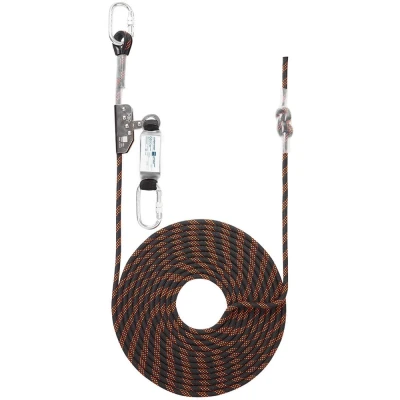 Image of Portwest 10m Rope Guided Fall Arrest Black/Orange