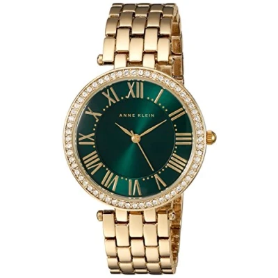 Image of ANNE KLEIN Women Analog Japanese Quartz Watch with Metal Strap AK/2230GNGB
