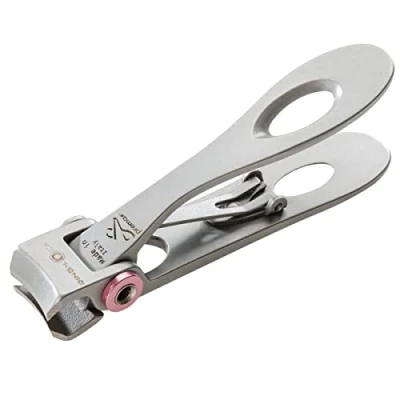 Image of REMOS Nail Clipper for Fingernails Made of Stainless Steel Pink 7 cm