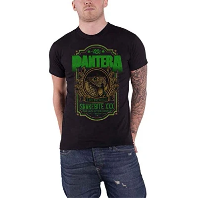 Image of Pantera T Shirt Snakebite XXX Label Trendkill Band Logo Official Mens Black M