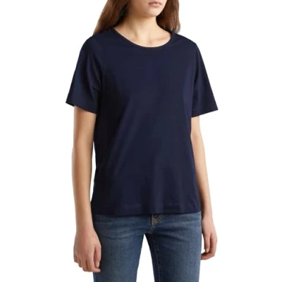 Image of United Colors of Benetton Women&#039;s 31vkd104k t Shirt, Night Blue 016, S