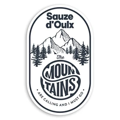 Image of 2 x 10cm Sauze d&#039;Oulx Italy Vinyl Stickers Mountain Luggage Sticker #30972 (10cm Tall)