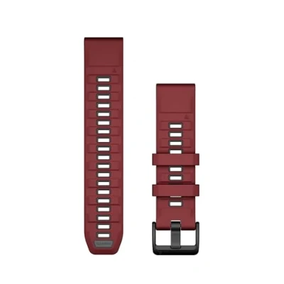 Image of Garmin QuickFit® 26 Silicone Strap One Size, Red Durable &amp; Comfortable for Running