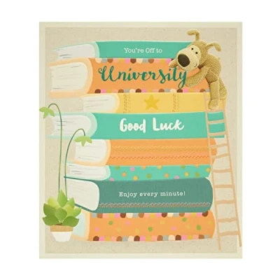 Image of Boofle Good Luck at University Card Cute Card, Multi (696343 0 1)
