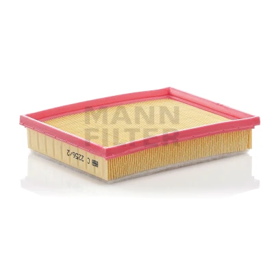 Image of 90541322, 90570363, 93180094 Air Filter MANN C 2256/2 37mm 166mm 211mm Insert for dusty operating conditions VAUXHALL: Corsa Mk1
