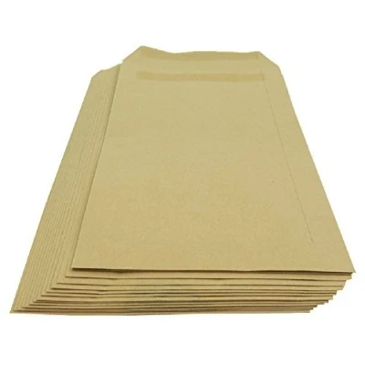 Image of 50 Brown Manilla A5 C5 Size Self Seal Plain Paper Envelopes 162 x 229mm 80gsm Office Postal Mailing Postage Posting Supplies